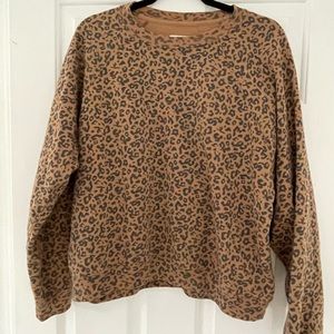 A&F Cheetah Crewneck